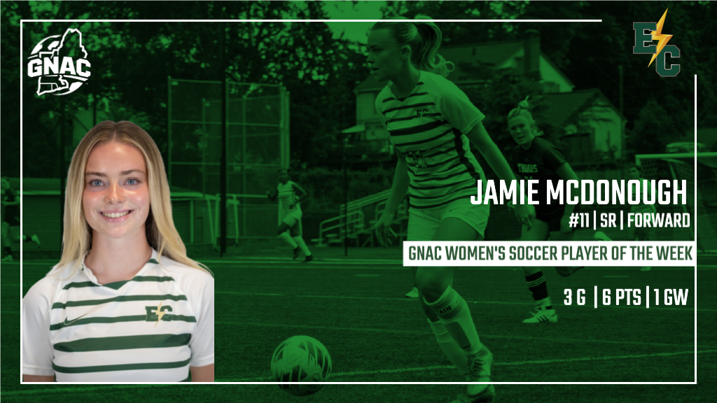 McDonough Named GNAC Player of the Week
