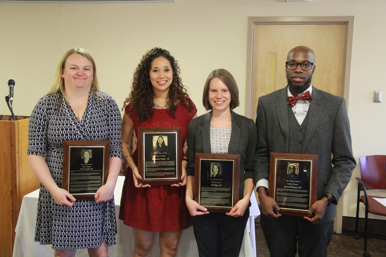 Four Former Blazers Enshrined in Elms Hall of Fame