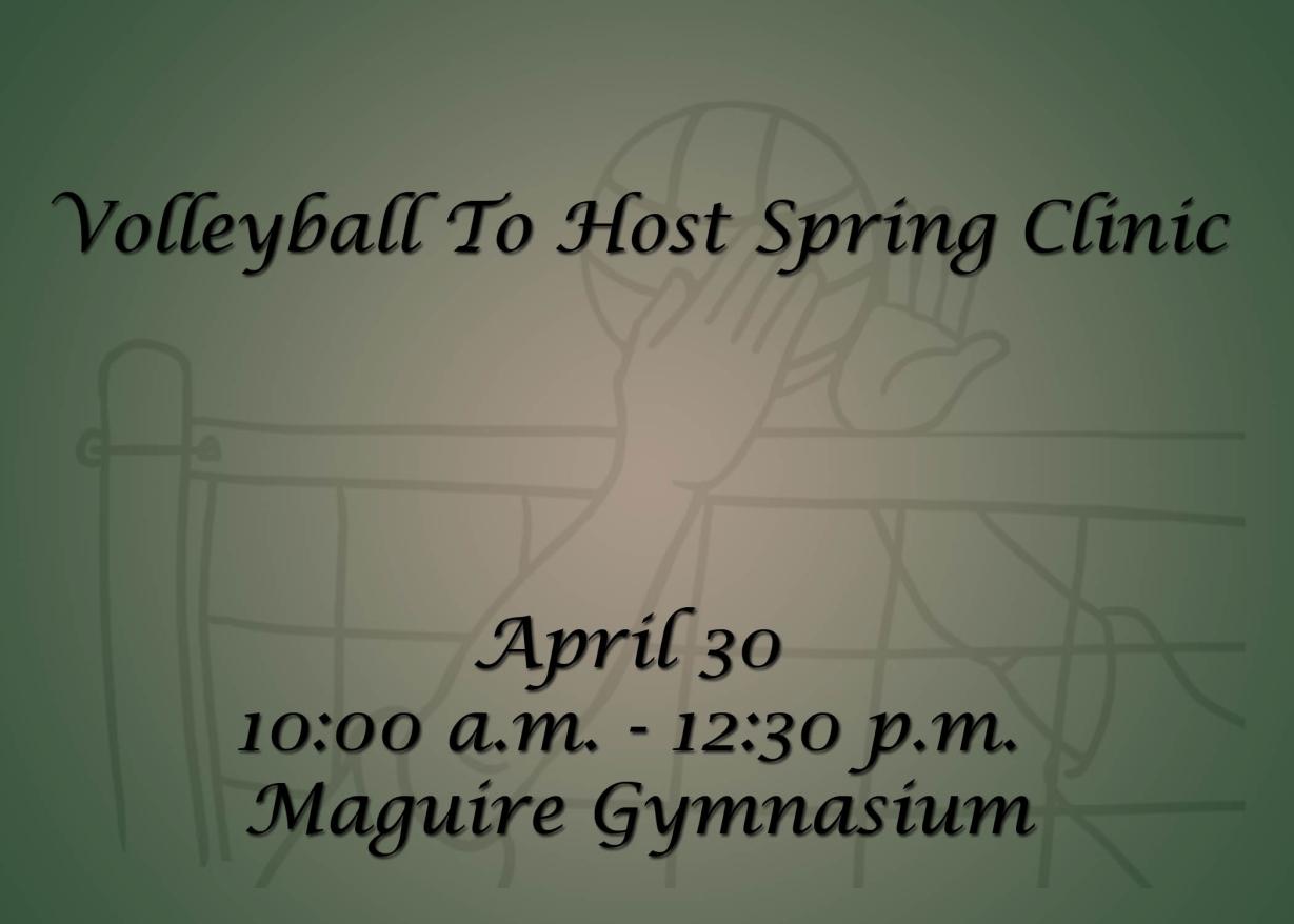 Men's and Women's Volleyball To Host Spring Clinic