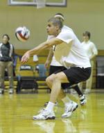 Mens Volleyball Swept By Newbury, 3-0