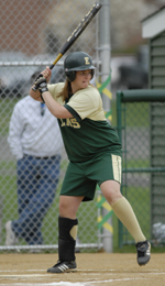 Softball Splits Doubleheader With Regis College