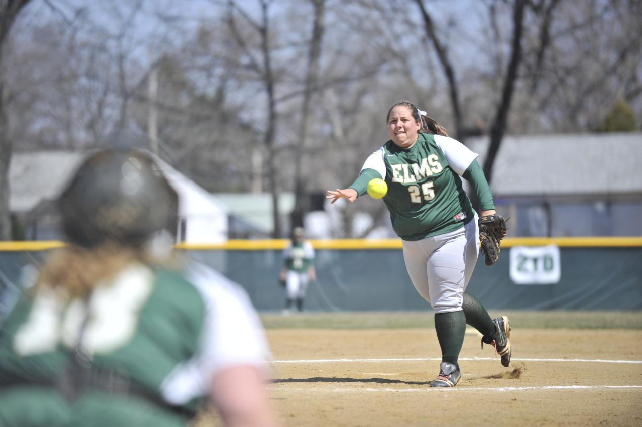 Softball Roars Past Wheelock College, 9-1 and 10-1