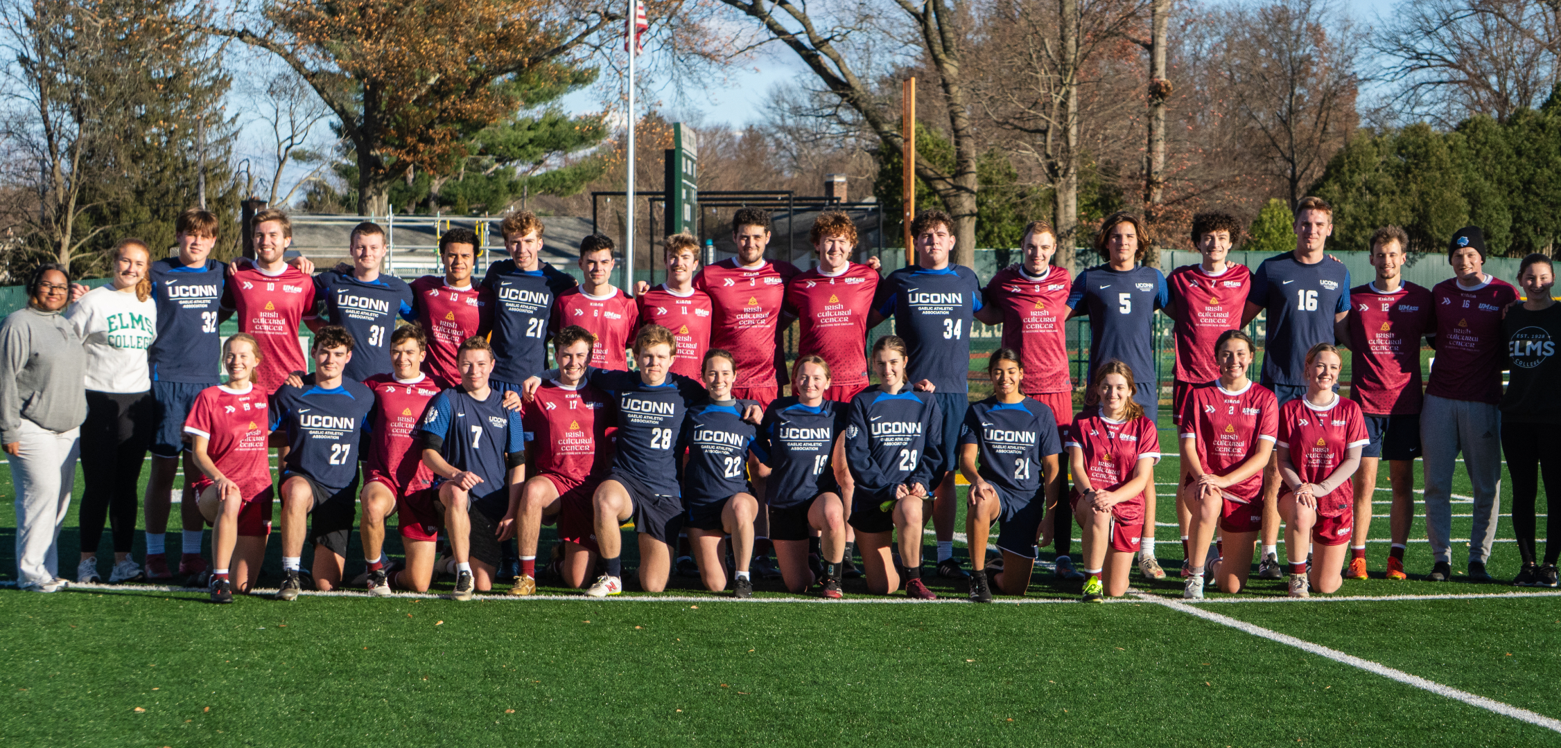 Elms College Hosts First Gaelic Football Match
