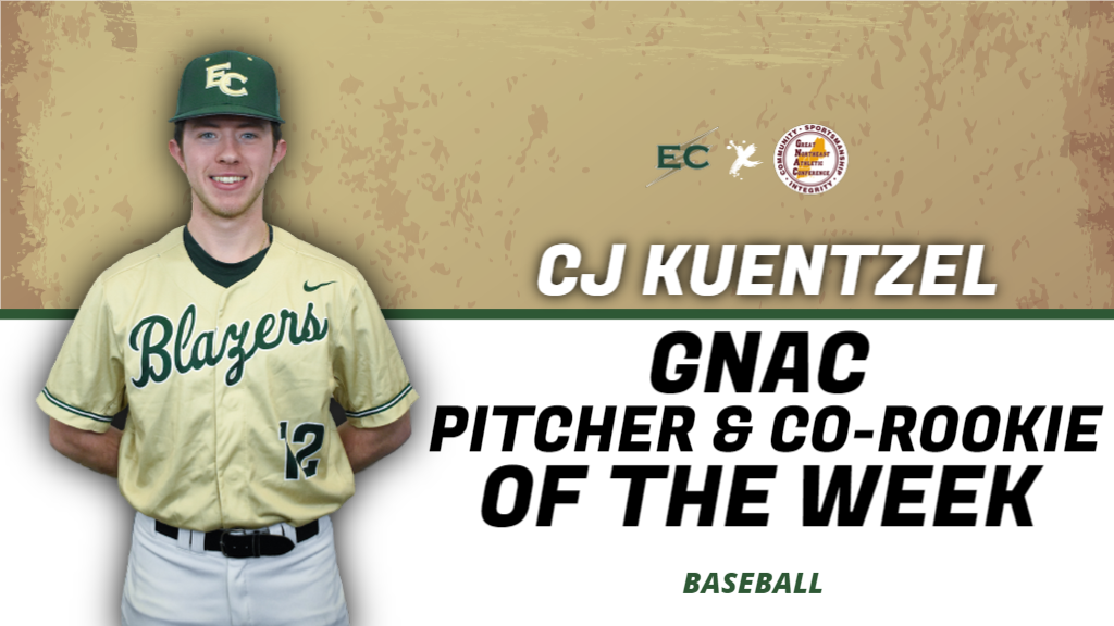 Kuentzel Named GNAC Pitcher and Co-Rookie of the Week