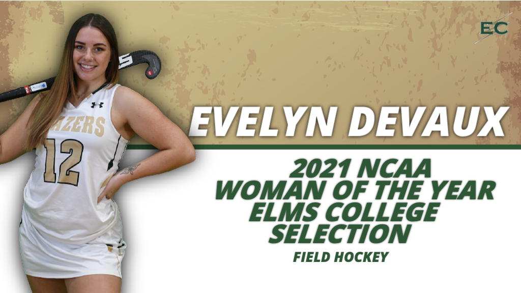 DeVaux Tabbed Elms College 2021 NCAA Woman of the Year Nominee