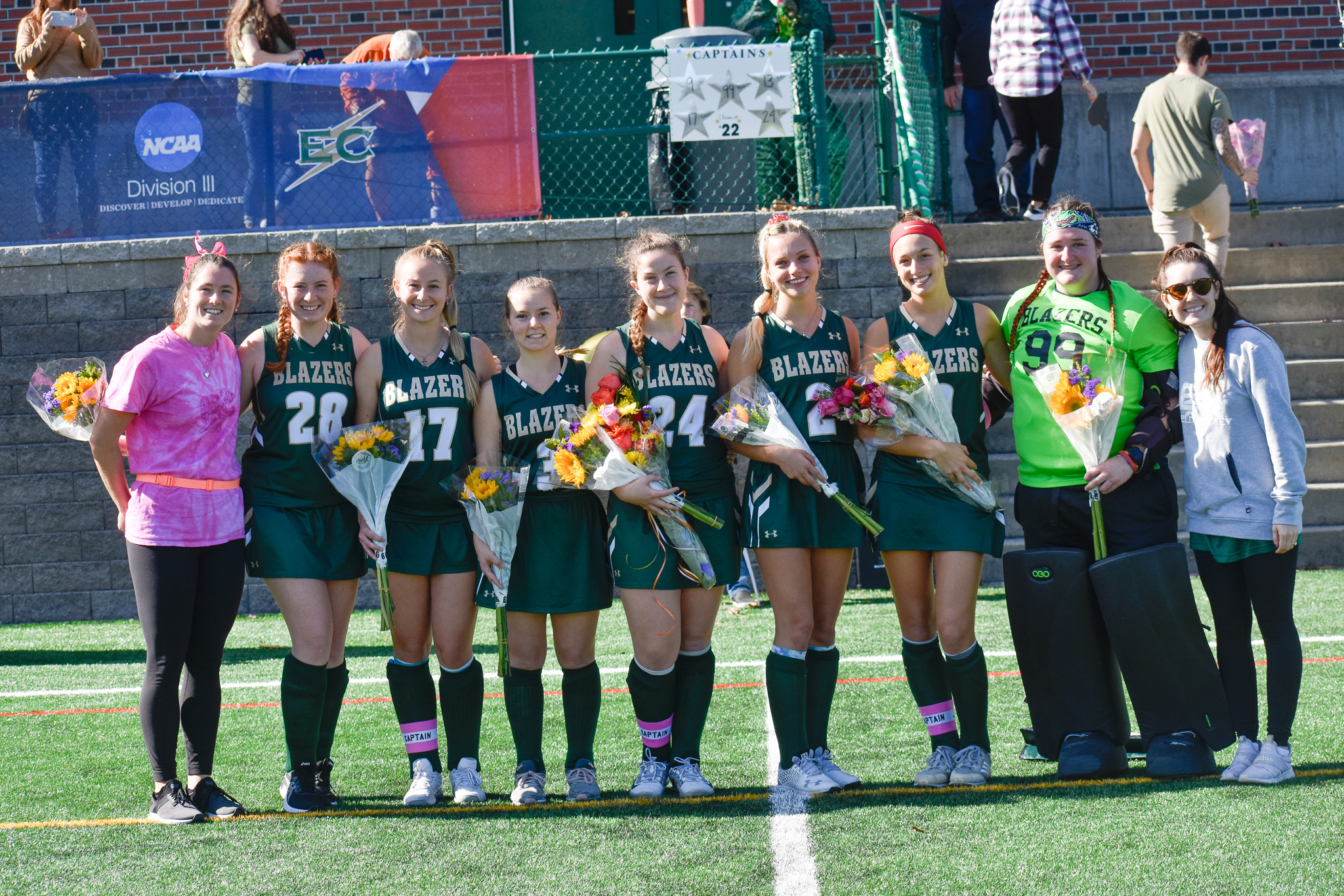 Blazers Take Lasers on Senior Day