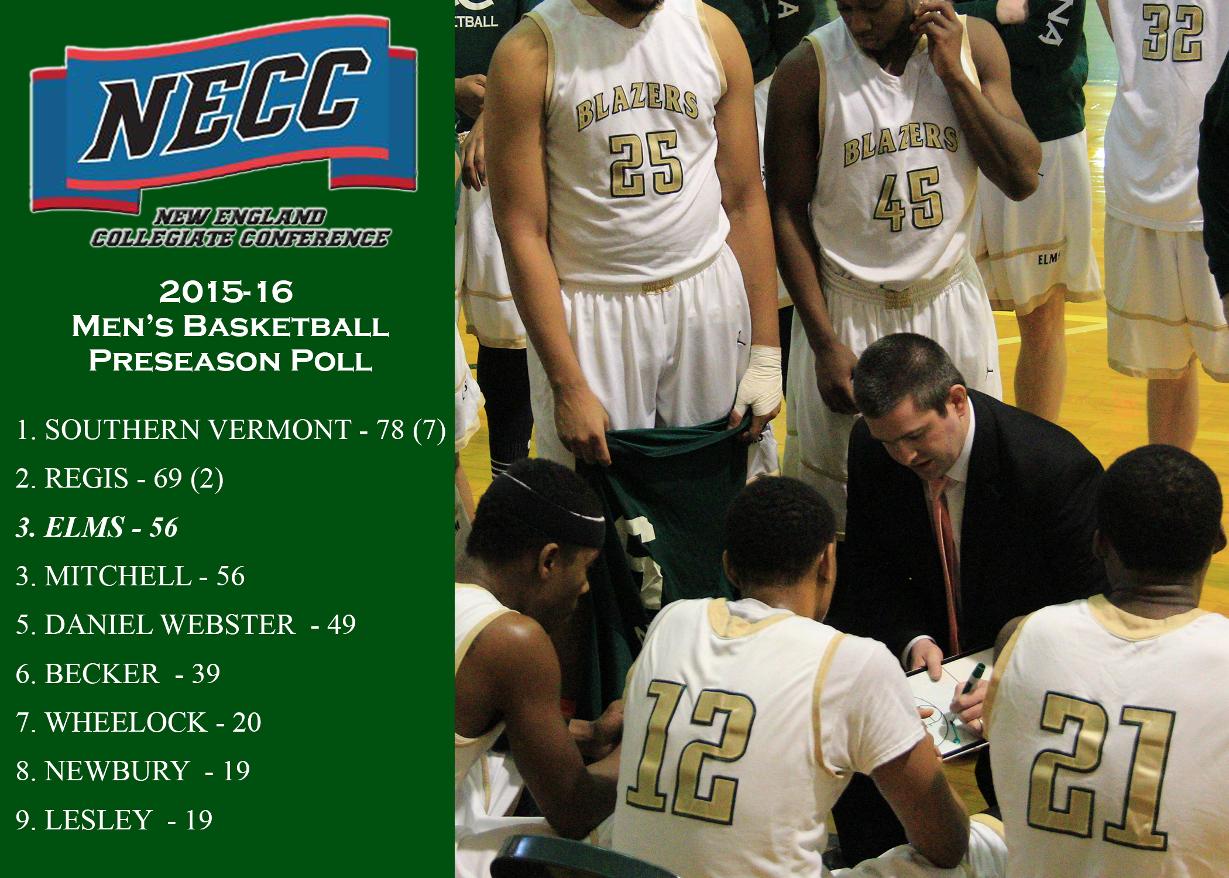 Men's Basketball Tabbed Third in NECC Preseason Poll