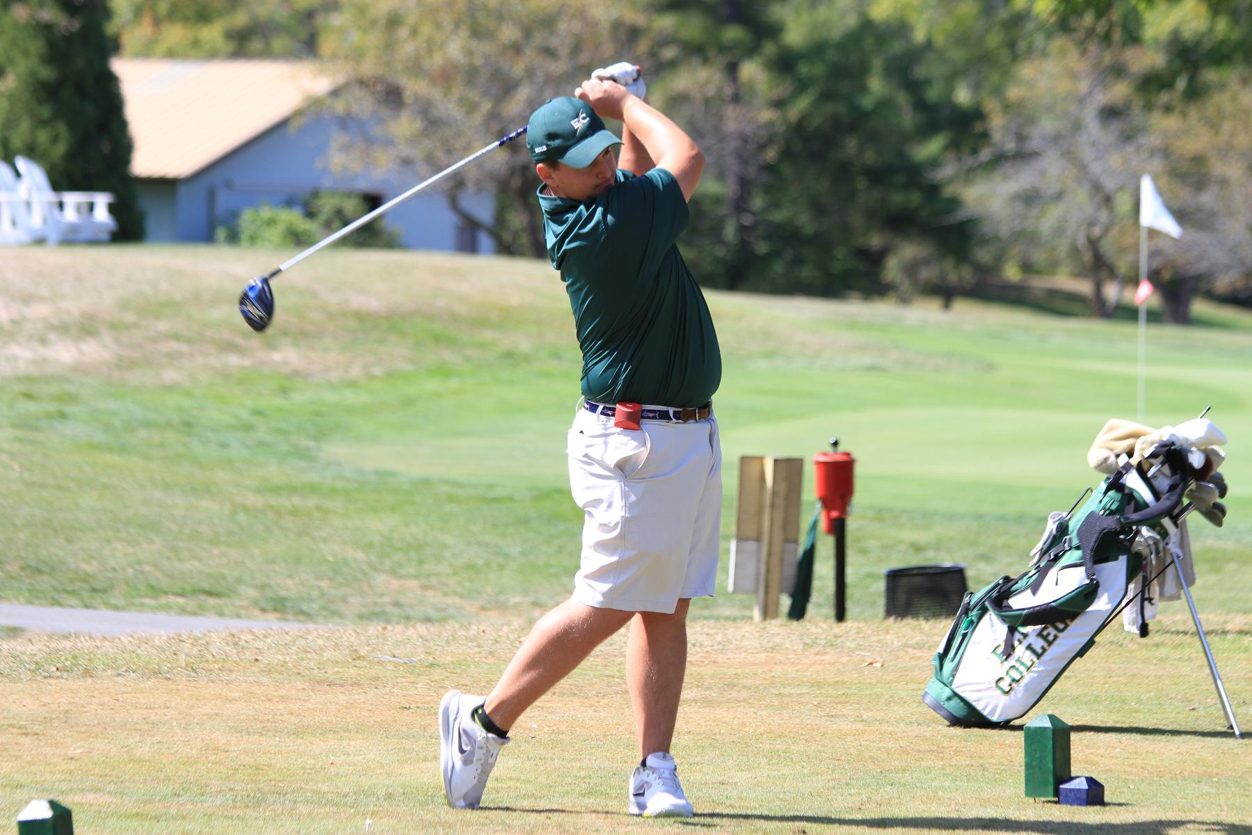 Men's Golf 17th After 18 Holes At NEIGA Championship