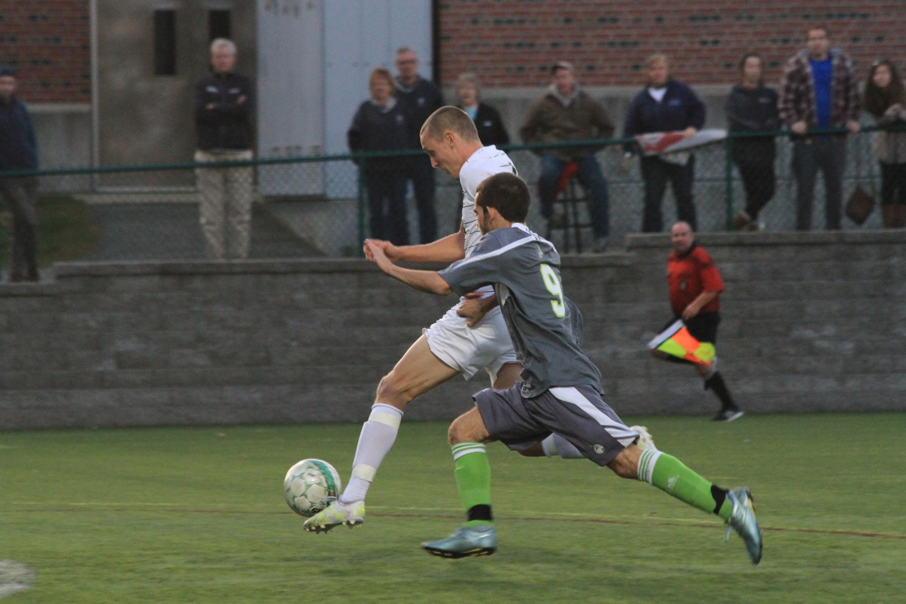 Second Half Goal Lifts Lesley Over Men's Soccer