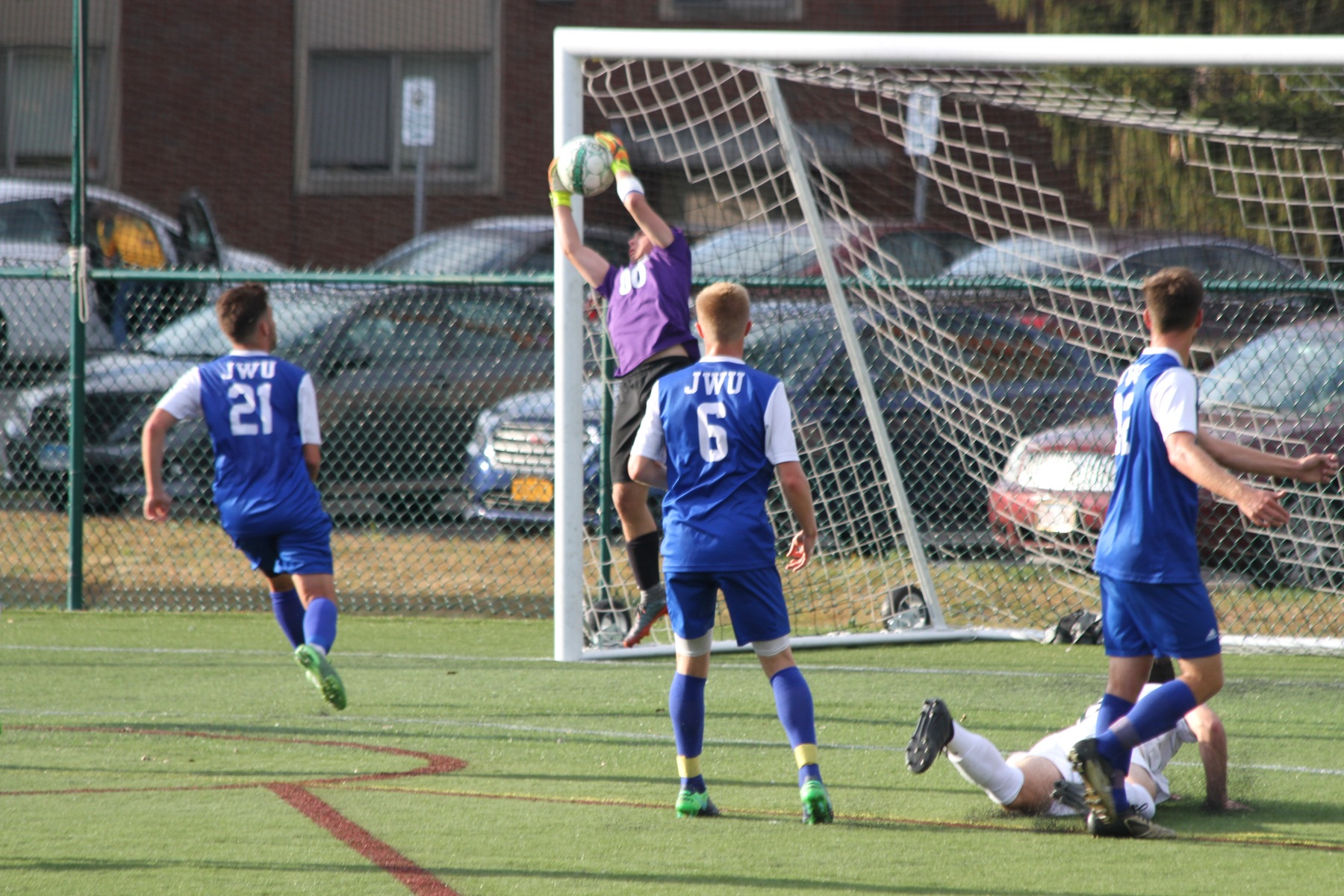 Penalty Kicks Lift Men's Soccer To NECC Championship Match