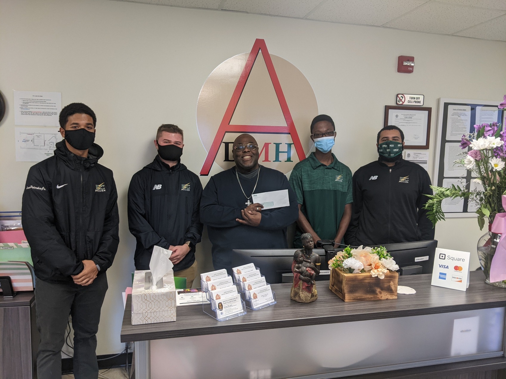 Men&rsquo;s Soccer Makes Donation to the African Diaspora Mental Health Association