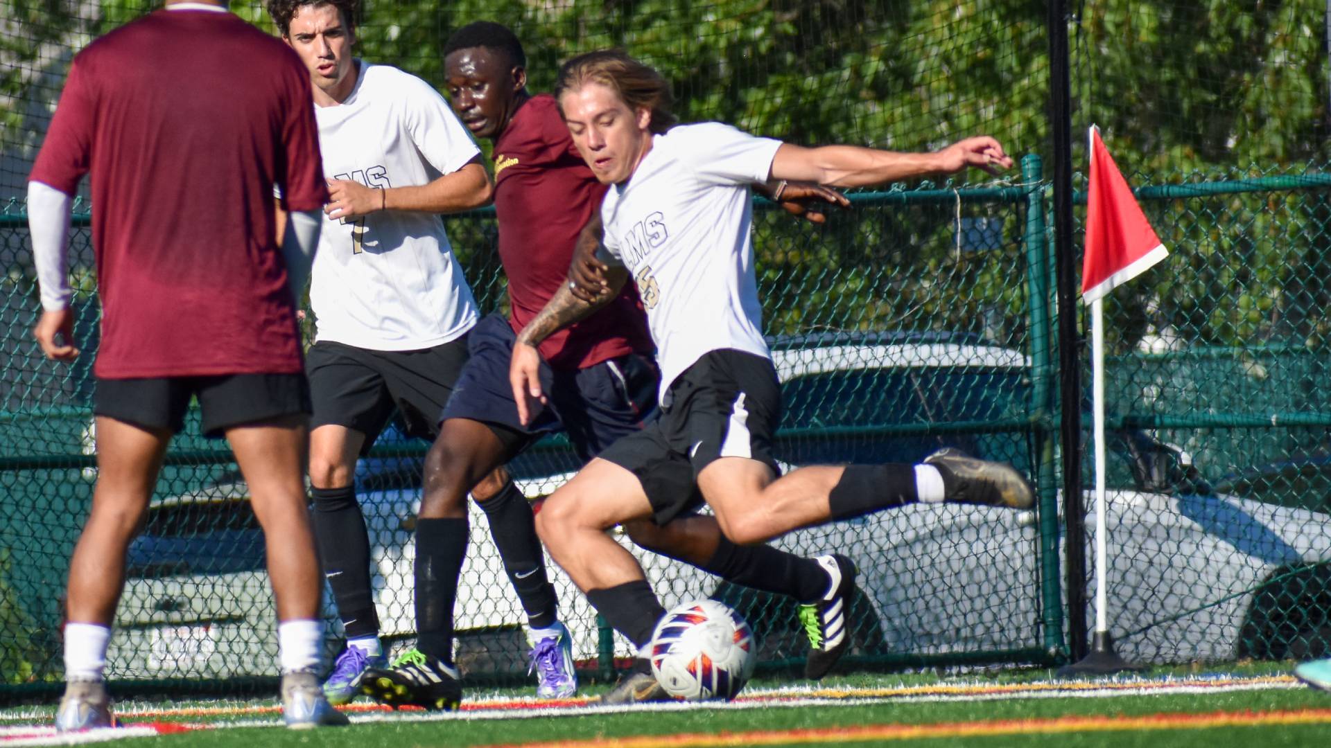 Men's Soccer Prevail 8-1 at Home Against Lesley
