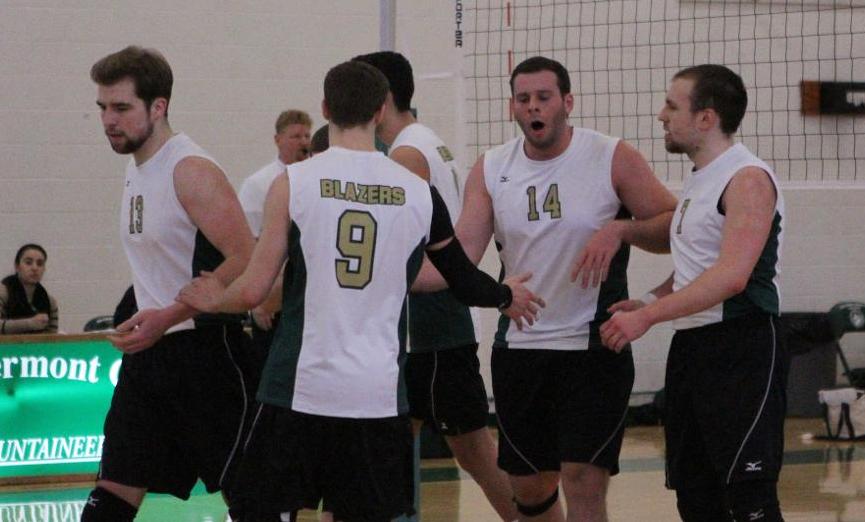 Newbury Soars Past Men's Volleyball