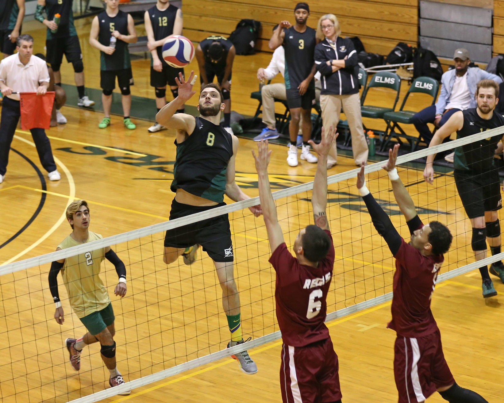 Regis Edges Men's Volleyball In Five-Set Conference Thriller