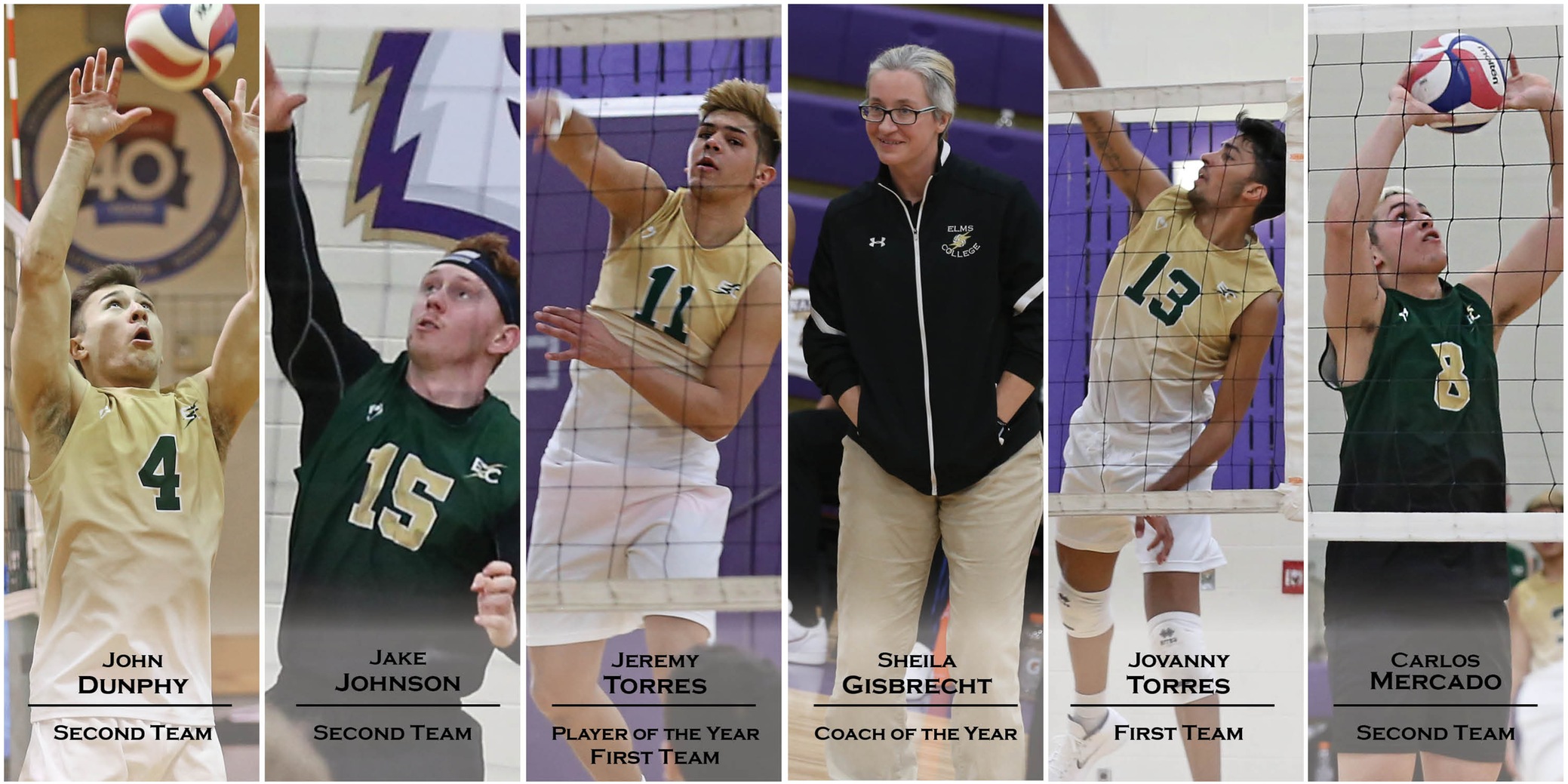 #5 Men&rsquo;s Volleyball Has Six Selected To NECC All-Conference Team