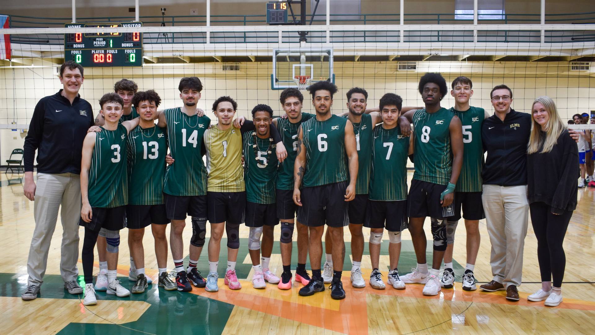 Men's Volleyball Takes a Set From Emmanuel on Senior Night