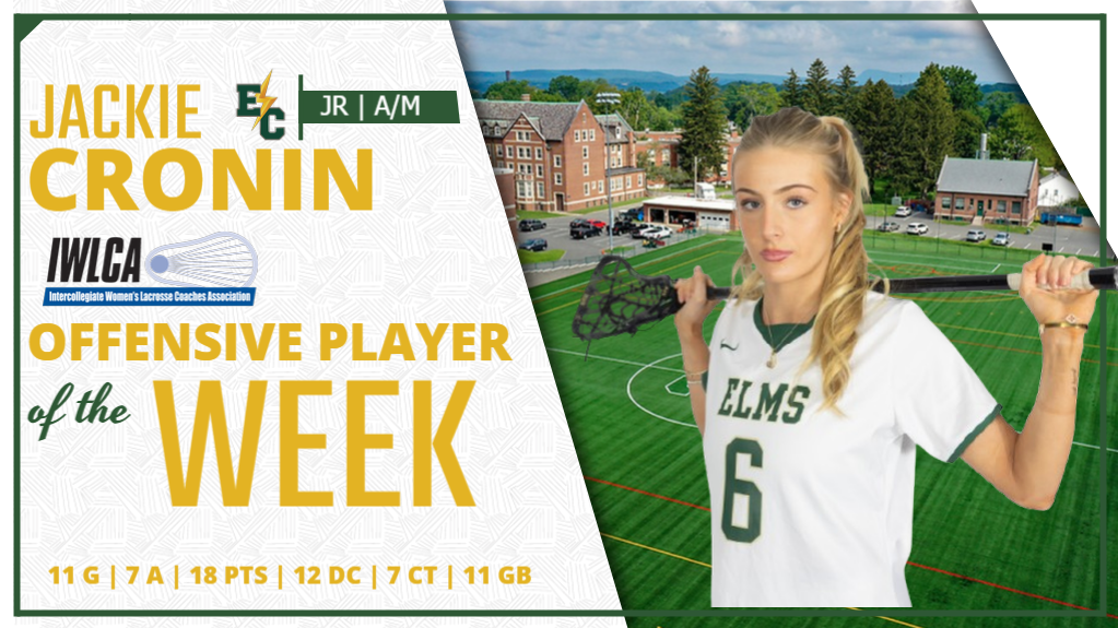 Cronin Named IWLCA Division III Co-Offensive Player of the Week