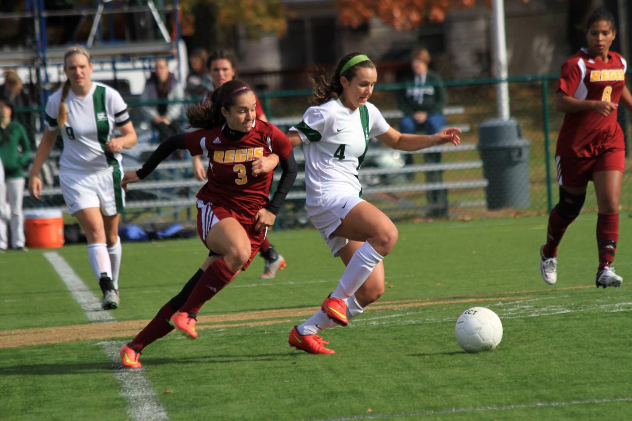 Women's Soccer Shuts Out Regis To Close Regular Season