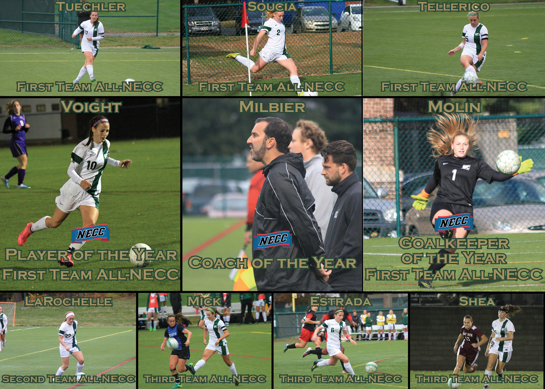 Women's Soccer Cleans Up NECC Postseason Awards