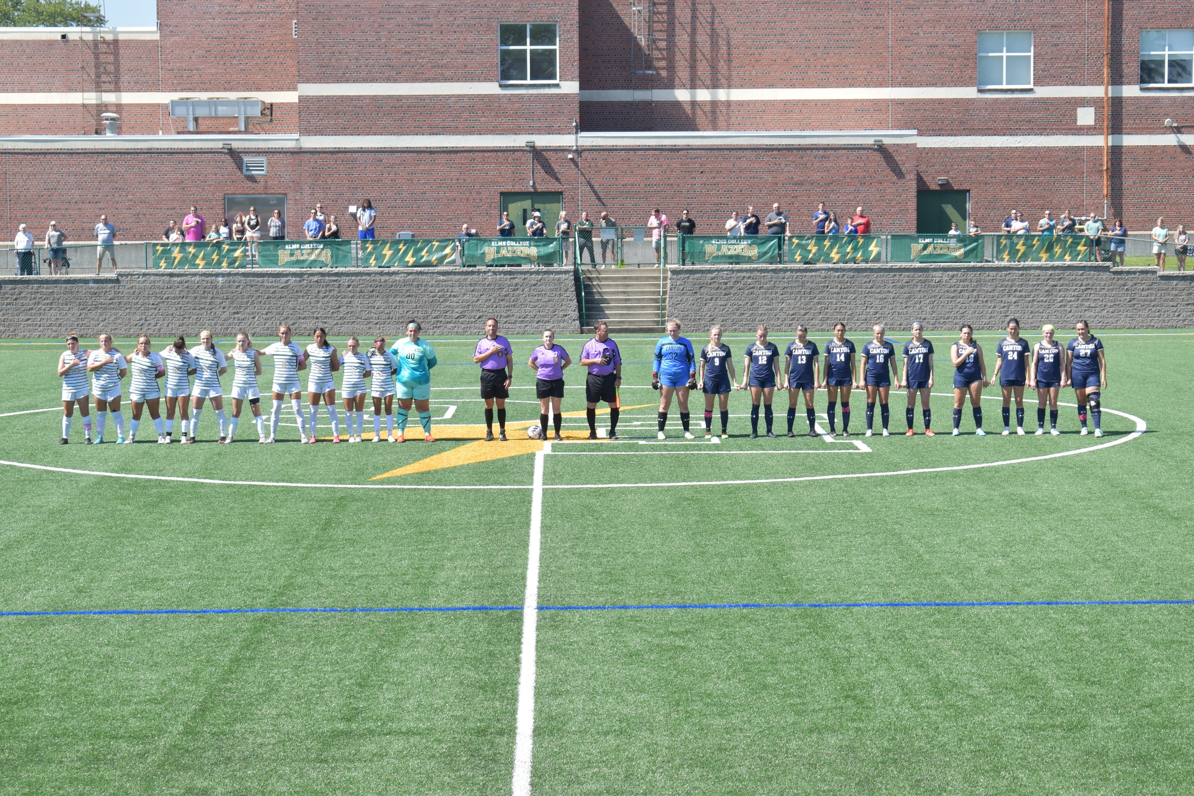 Basua's Brace Leads Blazers Past SUNY Canton