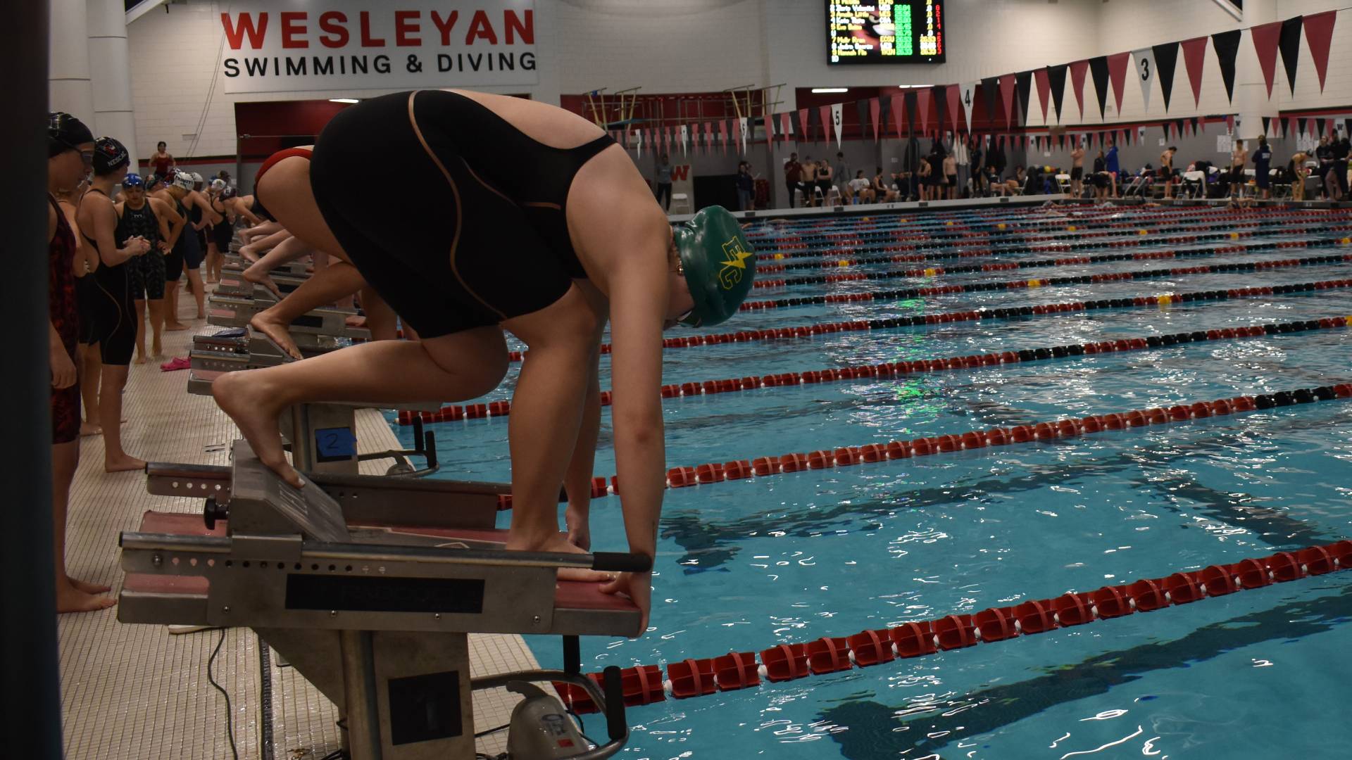 Swimming Competes in Conference Meet at Norwich