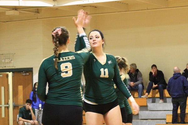 Women's Volleyball Deals SVC First NECC Loss