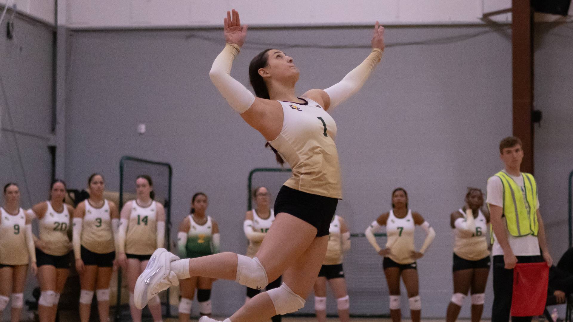 Women's Volleyball Sweeps Lesley on the Road